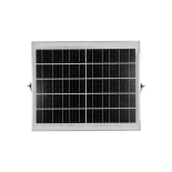 GLOBOSTAR® LUMOVOX 73068 Προβολέας LED 200W 10000lm 120° DC 5V με Φωτοβολταϊκό Panel 5V 12W & Επαναφορτιζόμενη Μπαταρία Li-ion 3.2V 10000mAh Αδιάβροχο IP65 Ψυχρό Λευκό 6000K - 180 x SMD2835 Sanan Chip - Γκρι Ανθρακί - Μ29 x Π0 x Υ19cm - 2 Χρόνια Εγγύηση