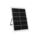 GLOBOSTAR® LUMOVOX 73070 Προβολέας LED 400W 20000lm 120° DC 5V με Φωτοβολταϊκό Panel 5V 25W & Επαναφορτιζόμενη Μπαταρία Li-ion 3.2V 20000mAh Αδιάβροχο IP65 Ψυχρό Λευκό 6000K - 400 x SMD2835 Sanan Chip - Γκρι Ανθρακί - Μ44.5 x Π0 x Υ31.2cm - 2 Χρόνια Εγγύη