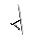 GLOBOSTAR® LUMOVOX 73070 Προβολέας LED 400W 20000lm 120° DC 5V με Φωτοβολταϊκό Panel 5V 25W & Επαναφορτιζόμενη Μπαταρία Li-ion 3.2V 20000mAh Αδιάβροχο IP65 Ψυχρό Λευκό 6000K - 400 x SMD2835 Sanan Chip - Γκρι Ανθρακί - Μ44.5 x Π0 x Υ31.2cm - 2 Χρόνια Εγγύη