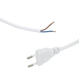 GLOBOSTAR® WHIP 77671 Μοντέρνο DIY Φωτιστικό με Υφασμάτινο Καλώδιο, με Διακόπτη On/Off AC 220-240V IP20 - Λευκό - Μ140 x Π2.7 x Υ1.9cm