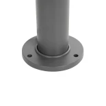 GLOBOSTAR® KIPASIO 90540 Φωτιστικό Κολωνάκι Κήπου LED 15W 1500lm 60° AC 220-240V Αδιάβροχο IP65 Θερμό Λευκό 2700K - Γκρι Ανθρακί - Μ14 x Π14 x Υ59cm - 3 Χρόνια Εγγύηση