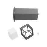 GLOBOSTAR® PALASO 90547 Φωτιστικό Κολωνάκι Κήπου με Ντουί 1 x E27 AC 220-240V Αδιάβροχο IP65 - Γκρι Ανθρακί - Μ20 x Π20 x Υ60.5cm