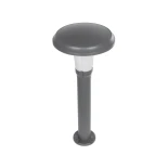 GLOBOSTAR® WHISPER 90548 Φωτιστικό Κολωνάκι Κήπου με Ντουί 1 x E27 AC 220-240V Αδιάβροχο IP65 - Γκρι Ανθρακί - Μ27 x Π27 x Υ79cm