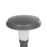 GLOBOSTAR® WHISPER 90548 Φωτιστικό Κολωνάκι Κήπου με Ντουί 1 x E27 AC 220-240V Αδιάβροχο IP65 - Γκρι Ανθρακί - Μ27 x Π27 x Υ79cm