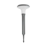 GLOBOSTAR® WHISPER 90548 Φωτιστικό Κολωνάκι Κήπου με Ντουί 1 x E27 AC 220-240V Αδιάβροχο IP65 - Γκρι Ανθρακί - Μ27 x Π27 x Υ79cm