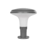 GLOBOSTAR® WHISPER 90553 Φωτιστικό Κολωνάκι Κήπου με Ντουί 1 x E27 AC 220-240V Αδιάβροχο IP65 - Γκρι Ανθρακί - Μ27 x Π27 x Υ29cm