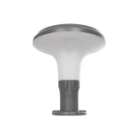 GLOBOSTAR® WHISPER 90553 Φωτιστικό Κολωνάκι Κήπου με Ντουί 1 x E27 AC 220-240V Αδιάβροχο IP65 - Γκρι Ανθρακί - Μ27 x Π27 x Υ29cm