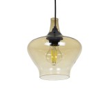 GLOBOSTAR® OVOCE 206-0033 Μοντέρνο Κρεμαστό Φωτιστικό Οροφής με Ντουί 1 x E27 AC 220-240V IP20 - Mελί - Μ20 x Π20 x Υ22cm