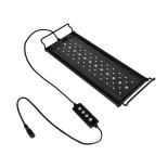 GLOBOSTAR® AQUARIUS 79678 Φωτιστικό Ενυδρείου με Ενσωματωμένο Χειριστήριο LED 12W 600lm 120° AC 220-240V Αδιάβροχο IP44 Πολύχρωμο RGBW Dimmable - Sanan SMD Chip - Μαύρο - Μ30 x Π11 x Υ3cm - 2 Χρόνια Εγγύηση