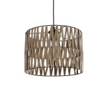 GLOBOSTAR® MARS 205-0054 Boho Κρεμαστό Φωτιστικό Οροφής με Ντουί 1 x E27 AC 220-240V IP20 - Μπεζ - M30 x Π30 x 24cm