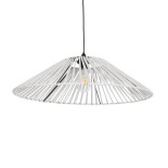 GLOBOSTAR® JAPAN 205-0053 Boho Κρεμαστό Φωτιστικό Οροφής με Ντουί 1 x E27 AC 220-240V IP20 - Λευκό - M60 x Π60 x Υ20cm