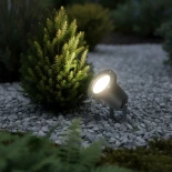 kelvo® GARDELINI KLV-101-0002 Φωτιστικό Σποτ Κήπου για Φυτά & Δέντρα με Καρφωτή Βάση για Λάμπα MR16 με Ντουί GU10 AC 220-240V Αδιάβροχο IP65 - Γκρι Ανθρακί Ματ - Μ10 x Π10 x Υ30cm