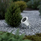 kelvo® GARDELINI KLV-101-0003 Φωτιστικό Σποτ Κήπου για Φυτά & Δέντρα με Καρφωτή Βάση για Λάμπα MR16 με Ντουί GU10 AC 220-240V Αδιάβροχο IP65 - Λευκό Ματ - Μ10 x Π10 x Υ30cm