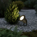 kelvo® GARDELINI KLV-101-0005 Φωτιστικό Σποτ Κήπου για Φυτά & Δέντρα με Καρφωτή Βάση για Λάμπα MR16 με Ντουί GU10 AC 220-240V Αδιάβροχο IP65 - Χρυσό Εφέ Σκουριάς Ματ - Μ10 x Π10 x Υ30cm