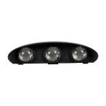 kelvo® SIXOAD KLV-101-0006 Φωτιστικό Τοίχου / Απλίκα LED 18W 1800lm 30° AC 220-240V Αδιάβροχο IP65 Θερμό Λευκό 2700K - CREE XPE Chip & TÜV SÜD Driver - Μαύρο Ματ - Μ17 x Π4 x Υ8cm - 5 Χρόνια Εγγύηση