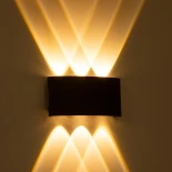 kelvo® SIXOAD KLV-101-0006 Φωτιστικό Τοίχου / Απλίκα LED 18W 1800lm 30° AC 220-240V Αδιάβροχο IP65 Θερμό Λευκό 2700K - CREE XPE Chip & TÜV SÜD Driver - Μαύρο Ματ - Μ17 x Π4 x Υ8cm - 5 Χρόνια Εγγύηση