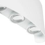 kelvo® SIXOAD KLV-101-0008 Φωτιστικό Τοίχου / Απλίκα LED 18W 1800lm 30° AC 220-240V Αδιάβροχο IP65 Θερμό Λευκό 2700K - CREE XPE Chip & TÜV SÜD Driver - Λευκό Ματ - Μ17 x Π4 x Υ8cm - 5 Χρόνια Εγγύηση