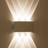 kelvo® SIXOAD KLV-101-0011 Φωτιστικό Τοίχου / Απλίκα LED 18W 1980lm 30° AC 220-240V Αδιάβροχο IP65 Φυσικό Λευκό 4500K - CREE XPE Chip & TÜV SÜD Driver - Λευκό Ματ - Μ17 x Π4 x Υ8cm - 5 Χρόνια Εγγύηση