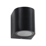 kelvo® MURANO KLV-101-0012 Φωτιστικό Τοίχου / Απλίκα για Λάμπα MR16 με Ντουί GU10 AC 220-240V Αδιάβροχο IP65 - Μαύρο Ματ - Μ8 x Π8 x Υ7cm