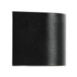 kelvo® MURANO KLV-101-0012 Φωτιστικό Τοίχου / Απλίκα για Λάμπα MR16 με Ντουί GU10 AC 220-240V Αδιάβροχο IP65 - Μαύρο Ματ - Μ8 x Π8 x Υ7cm