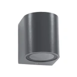 kelvo® MURANO KLV-101-0013 Φωτιστικό Τοίχου / Απλίκα για Λάμπα MR16 με Ντουί GU10 AC 220-240V Αδιάβροχο IP65 - Γκρι Ανθρακί Ματ - Μ8 x Π8 x Υ7cm