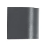 kelvo® MURANO KLV-101-0013 Φωτιστικό Τοίχου / Απλίκα για Λάμπα MR16 με Ντουί GU10 AC 220-240V Αδιάβροχο IP65 - Γκρι Ανθρακί Ματ - Μ8 x Π8 x Υ7cm