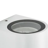 kelvo® MURANO KLV-101-0014 Φωτιστικό Τοίχου / Απλίκα για Λάμπα MR16 με Ντουί GU10 AC 220-240V Αδιάβροχο IP65 - Λευκό Ματ - Μ8 x Π8 x Υ7cm