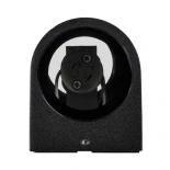 kelvo® MURANO KLV-101-0015 Φωτιστικό Τοίχου / Απλίκα για 2 Λάμπες MR16 με Ντουί GU10 AC 220-240V Αδιάβροχο IP65 - Μαύρο Ματ - Μ8 x Π8 x Υ15cm