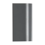 kelvo® MURANO KLV-101-0016 Φωτιστικό Τοίχου / Απλίκα για 2 Λάμπες MR16 με Ντουί GU10 AC 220-240V Αδιάβροχο IP65 - Γκρι Ανθρακί Ματ - Μ8 x Π8 x Υ15cm