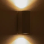 kelvo® MURANO KLV-101-0017 Φωτιστικό Τοίχου / Απλίκα για 2 Λάμπες MR16 με Ντουί GU10 AC 220-240V Αδιάβροχο IP65 - Λευκό Ματ - Μ8 x Π8 x Υ15cm