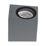 kelvo® BURANO KLV-101-0019 Φωτιστικό Τοίχου / Απλίκα για Λάμπα MR16 με Ντουί GU10 AC 220-240V Αδιάβροχο IP65 - Γκρι Ανθρακί Ματ - Μ8 x Π8 x Υ7cm