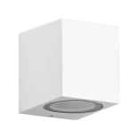 kelvo® BURANO KLV-101-0020 Φωτιστικό Τοίχου / Απλίκα για Λάμπα MR16 με Ντουί GU10 AC 220-240V Αδιάβροχο IP65 - Λευκό Ματ - Μ8 x Π8 x Υ7cm