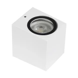 kelvo® BURANO KLV-101-0020 Φωτιστικό Τοίχου / Απλίκα για Λάμπα MR16 με Ντουί GU10 AC 220-240V Αδιάβροχο IP65 - Λευκό Ματ - Μ8 x Π8 x Υ7cm