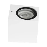 kelvo® BURANO KLV-101-0020 Φωτιστικό Τοίχου / Απλίκα για Λάμπα MR16 με Ντουί GU10 AC 220-240V Αδιάβροχο IP65 - Λευκό Ματ - Μ8 x Π8 x Υ7cm