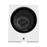 kelvo® BURANO KLV-101-0020 Φωτιστικό Τοίχου / Απλίκα για Λάμπα MR16 με Ντουί GU10 AC 220-240V Αδιάβροχο IP65 - Λευκό Ματ - Μ8 x Π8 x Υ7cm