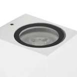 kelvo® BURANO KLV-101-0020 Φωτιστικό Τοίχου / Απλίκα για Λάμπα MR16 με Ντουί GU10 AC 220-240V Αδιάβροχο IP65 - Λευκό Ματ - Μ8 x Π8 x Υ7cm