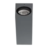 kelvo® BURANO KLV-101-0022 Φωτιστικό Τοίχου / Απλίκα για 2 Λάμπες MR16 με Ντουί GU10 AC 220-240V Αδιάβροχο IP65 - Γκρι Ανθρακί Ματ - Μ8 x Π8 x Υ15cm