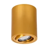 kelvo® AKIRA KLV-101-0027 Κινούμενο Φωτιστικό Downlight Σποτ για Λάμπα MR16 με Ντουί GU10 AC 220-240V IP20 - Χρυσό Βούρτσας - Μ8 x Π8 x Υ10cm