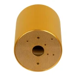 kelvo® AKIRA KLV-101-0027 Κινούμενο Φωτιστικό Downlight Σποτ για Λάμπα MR16 με Ντουί GU10 AC 220-240V IP20 - Χρυσό Βούρτσας - Μ8 x Π8 x Υ10cm