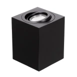 kelvo® AKIRA KLV-101-0028 Κινούμενο Φωτιστικό Downlight Σποτ για Λάμπα MR16 με Ντουί GU10 AC 220-240V IP20 - Μαύρο Ματ - Μ8 x Π8 x Υ10cm