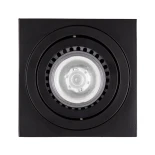 kelvo® AKIRA KLV-101-0028 Κινούμενο Φωτιστικό Downlight Σποτ για Λάμπα MR16 με Ντουί GU10 AC 220-240V IP20 - Μαύρο Ματ - Μ8 x Π8 x Υ10cm