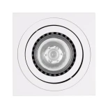 kelvo® AKIRA KLV-101-0029 Κινούμενο Φωτιστικό Downlight Σποτ για Λάμπα MR16 με Ντουί GU10 AC 220-240V IP20 - Λευκό Ματ - Μ8 x Π8 x Υ10cm