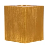 kelvo® AKIRA KLV-101-0031 Κινούμενο Φωτιστικό Downlight Σποτ για Λάμπα MR16 με Ντουί GU10 AC 220-240V IP20 - Χρυσό Βούρτσας - Μ8 x Π8 x Υ10cm