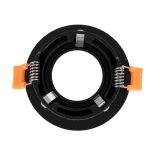 kelvo® OMICRON KLV-101-0034 Χωνευτό Φωτιστικό Downlight Σποτ για Λάμπα MR16 με Ντουί 1 x GU10 AC 220-240V IP20 - Μαύρο Ματ - Μ8.5 x Π8.5 x Υ3cm / Q7.5cm