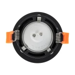 kelvo® OMICRON KLV-101-0034 Χωνευτό Φωτιστικό Downlight Σποτ για Λάμπα MR16 με Ντουί 1 x GU10 AC 220-240V IP20 - Μαύρο Ματ - Μ8.5 x Π8.5 x Υ3cm / Q7.5cm