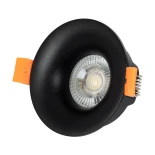 kelvo® OMICRON KLV-101-0034 Χωνευτό Φωτιστικό Downlight Σποτ για Λάμπα MR16 με Ντουί 1 x GU10 AC 220-240V IP20 - Μαύρο Ματ - Μ8.5 x Π8.5 x Υ3cm / Q7.5cm