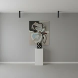 kelvo® DUCT KLV-101-0051 Φωτιστικό Downlight Σποτ για Λάμπα MR16 με Ντουί GU10 AC 220-240V IP20 - Μαύρο Ματ - Μ6 x Π6 x Υ30cm