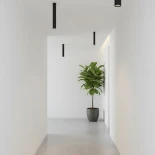 kelvo® DUCT KLV-101-0052 Φωτιστικό Downlight Σποτ για Λάμπα MR16 με Ντουί GU10 AC 220-240V IP20 - Μαύρο Ματ - Μ6 x Π6 x Υ45cm