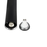 kelvo® DUCT KLV-101-0053 Φωτιστικό Downlight Σποτ για Λάμπα MR16 με Ντουί GU10 AC 220-240V IP20 - Μαύρο Ματ - Μ6 x Π6 x Υ60cm