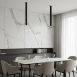 kelvo® DUCT KLV-101-0054 Φωτιστικό Downlight Σποτ για Λάμπα MR16 με Ντουί GU10 AC 220-240V IP20 - Μαύρο Ματ - Μ6 x Π6 x Υ75cm